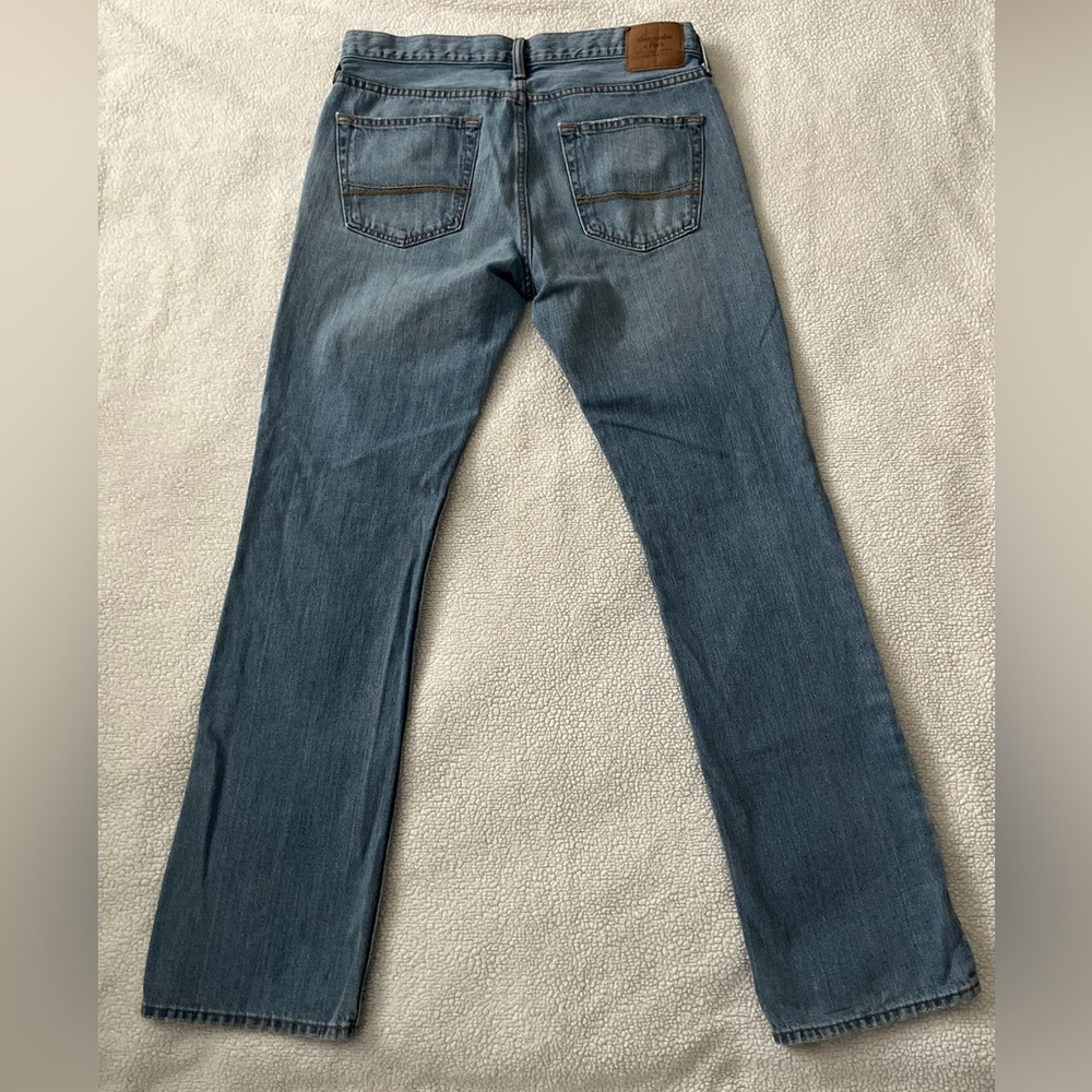 Abercrombie & Fitch Blue Bootcut Jeans, Size 32x34 - Picture 6 of 10